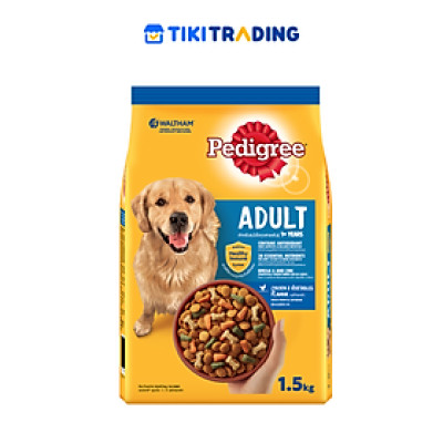 Thức Ăn Cho Chó Trưởng Thành Pedigree Adult 1+ Years Vị Gà, Rau Củ 1.5kg/Túi