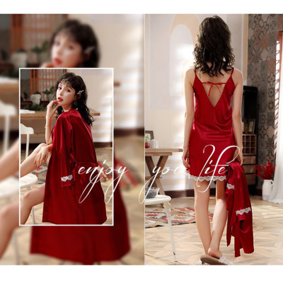 Váy ngủ lụa hai dây sexy cao cấp QK27 - Đầm ngủ lụa hai dây gợi cảm