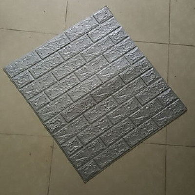Bộ 10 Tấm Xốp Dán Tường 3D Giả Gạch Màu 70cmx77cm