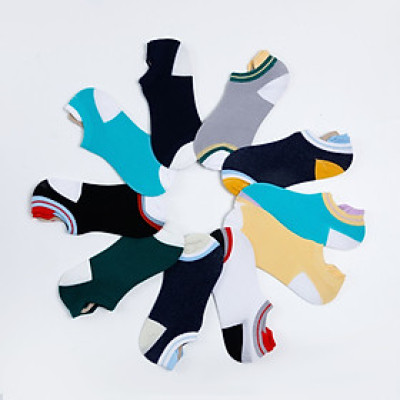 Combo 10 đôi tất vớ thời trang ALLPUR cổ ngắn light cushion thoáng khí dày dặn êm ái