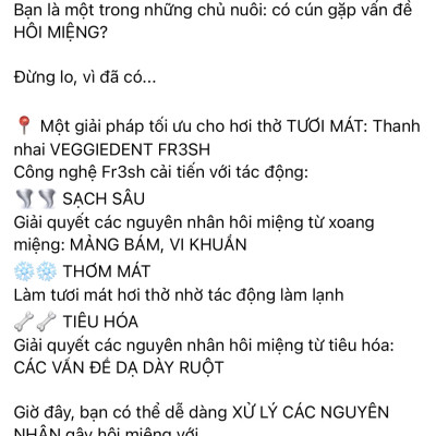 Thanh nhai Veggiedent sạch răng, thơm miệng, giảm cao răng cho chó (Virbac)