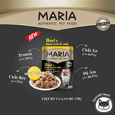 Pate Cho Chó Maria nhập khẩu Thái Lan hộp 12 gói 70g