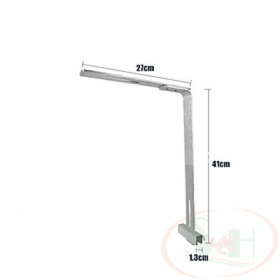 Giá chân treo đèn OEM chữ L dẹp hợp kim nhôm kẹp thành hồ bể cá tép thủy sinh