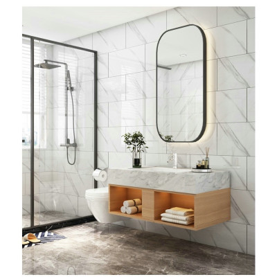 Bộ 10 Tấm Xốp Dán Tường 3D PVC Lá Hồng 60x30cm Keo Sẵn Dày 2,5mm Cao Cấp, Sang trọng