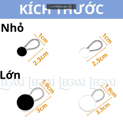 Nút Nới Rộng Cổ Áo Kim Loại, Mở Rộng Cổ Áo Sơ Mi, Nút Điều Chỉnh Nút Áo Cho Nam Nữ Lò Xo Legaxi