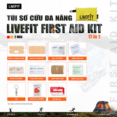 Túi Sơ Cứu Đa Năng LiveFit First Aid Kit 17in1