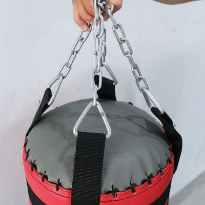 Bao đấm thể thao nhồi vải vụn kèm xích treo, kích thước 100cm - 120cm đường kính 30cm phù hợp sử dụng để tập võ thuật hay tập thể lực tại nhà
