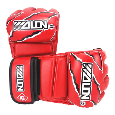Găng tay đấm bốc - boxing hở ngón MMA Wolon, thông hơi thoáng khí, không hôi tay khi sử dụng
