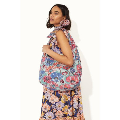 Cath Kidston - Túi đeo vai/Large Reversible Knotted Shopper - Summer Poppy Midscale - Pink/Cream -1049114