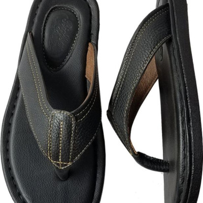 Dép Xỏ Ngón Nam Da Bò Thật BIGGBEN DK61