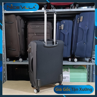Vali Vải Cao Cấp NiceVilla, Khóa Kéo Mở Rộng thêm 3cm Có Các Size 20/24/28 Inch Mẫu Mới