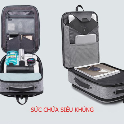 Ba lô thông minh đa năng siêu cao cấp nam sạc USB tiện dụng chứa máy tính 14 đến 17 inh