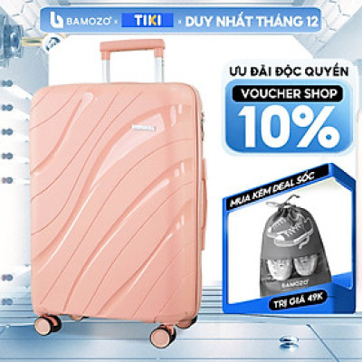 Vali Du Lịch Nancy Bamozo Nhựa PP Cao Cấp, Vali Kéo Du Lịch Chống Va Đập - Bảo Hành 5 Năm.