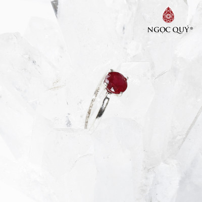 Nhẫn đá ruby mệnh hỏa ,thổ - Ngọc Quý Gemstones