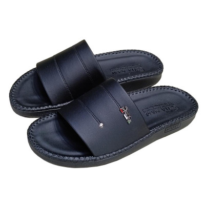 Dép Nam Da Bò HA NAM Đế Siêu Nhẹ Khâu Chỉ Toàn Bộ DNA2208