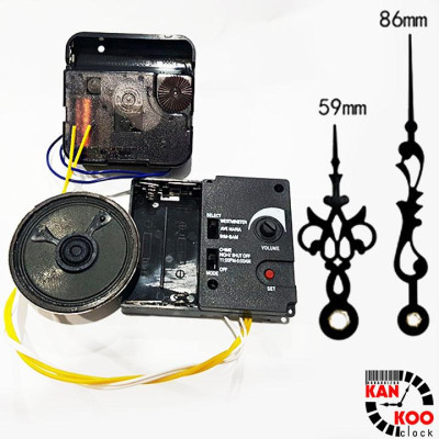 Bộ máy phát nhạc chuông điểm giờ cho đồng hồ treo tường 3 kiểu nhạc- có chế độ nghỉ đêm LOẠI 1 BẢO HÀNH chính hãƞg 24 THÁNG