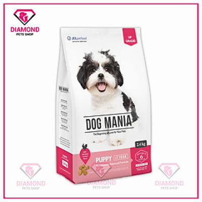 [2,4kg] THỨC ĂN HẠT CHO CHÓ NHỎ DOG MANIA PUPPY TÚI 2,4KG TIỆN LỢI