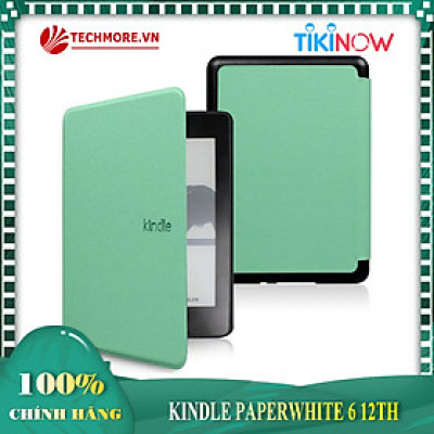 Combo Máy đọc sách Amazon Kindle Paperwhite 6 (Gen 12th) Kèm Bao Da, Mới nguyên Seal - Hàng chính hãng 
