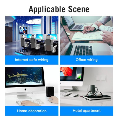 Dây cáp mạng Lan CAT6 Dẹt - Tròn 10m 15m RJ45 Gigabit tốc độ cao VENTION - Hàng chính hãng