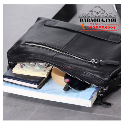 Túi Ví cầm tay da bò thật BHM6890 Túi đeo chéo nam nhỏ.. Túi đeo vai đa năng