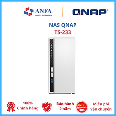 Thiết bị lưu trữ  Nas QNAP, Model: TS-233 - Hàng chính hãng