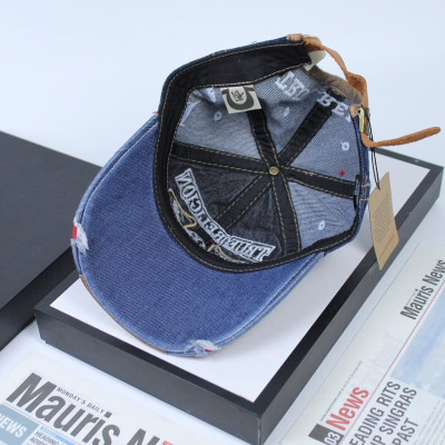 Nón nam, mũ lưỡi trai Ông Địa U 79 phối vải jeans form đẹp thời trang đường phố