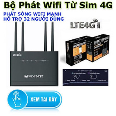 Bộ Phát WIFI Từ Sim 3G/4G chuyên dụng -Tốc Độ 300 mbps - Nguồn 12V - Sóng Ổn Định - Cực Mạnh - Hàng Chính Hãng.