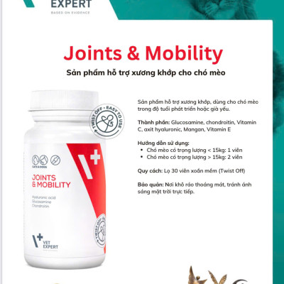 [ 30 viên ] Vet Expert bổ sung vitamin & khoáng , tăng cường miễn dịch, chăm sóc da và lông , xương khớp cho chó và mèo