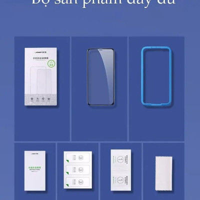 Ugreen UG60539SP116TK Kính cường lực trong suốt HD + độ cứng 9H + tràn viền sử dụng cho iPhone XR 6.1 inch - HÀNG CHÍNH HÃNG