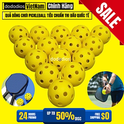 Bóng pickleball thi đấu tập luyện chuyên nghiệp ngoài trời 40 lỗ đủ màu chất lượng quốc tế - Chính hãng dododios, Banh Pickleball