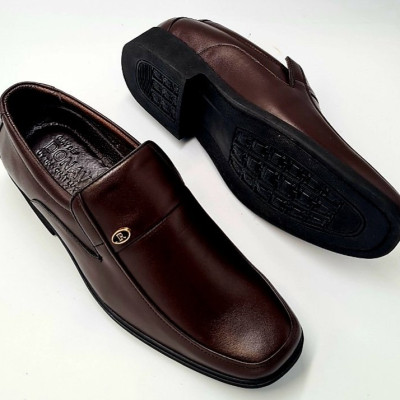  GIÀY TÂY NAM DA BÒ THẬT 100%  DONAVY MŨI VUÔNG ĐÍNH KHUY R CÁCH ĐIỆU THỜI TRANG DOGR