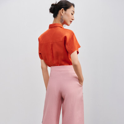 Áo Sơ Mi Linen Thổ TOP204 thời trang thiết kế Hity