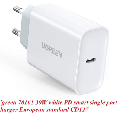 Ugreen UG70161CD127TK 30W PD3.0 màu trắng usb type c sạc nhanh - HÀNG CHÍNH HÃNG
