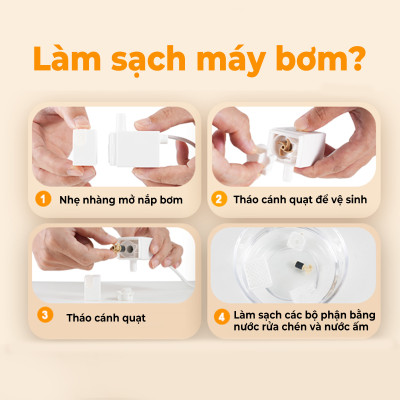 Máy lọc nước tự động Oneisall PWF 002 cho thú cưng uống nước - Hàng chính hãng