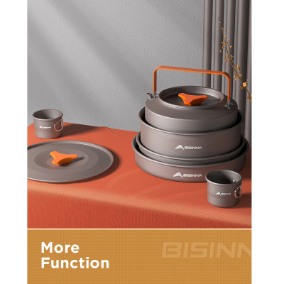 Bộ nồi nấu ăn cắm trại dã ngoại du lịch xếp gọn SK066