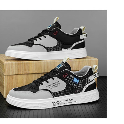 Giày Thể Thao Sneakers, Giày Nam Phối Da Lộn G08