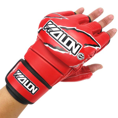 Găng tay đấm bốc - boxing hở ngón MMA Wolon, thông hơi thoáng khí, không hôi tay khi sử dụng