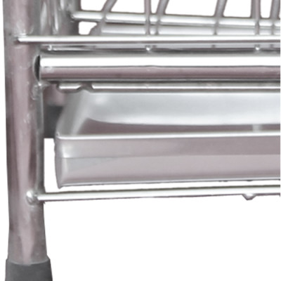 Chuồng chó mèo inox mái vòm và mái băng- tặng kèm khay hứng bằng inox