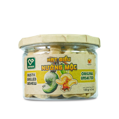 Hạt điều nướng mộc 120g DGfoods/Rustic grilled cashew/HVNCLC ăn kiêng/hạt điều bình phước/Đặc sản Cần Thơ