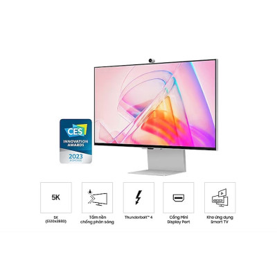 Màn Hình Samsung ViewFinity S9 5K LS27C900PAEXXV (27 inch - IPS - 5K - 60Hz - 5ms- Speaker - Webcam) - Hàng Chính Hãng