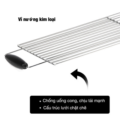 Bếp nướng than hoa gấp gọn Blackdog BD-SKL003