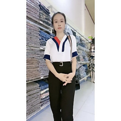 Set áo sơ mi và quần ống đứng chất lượng cao.