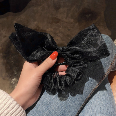 Dây buộc tóc chấm bi nơ to đẹp HD140