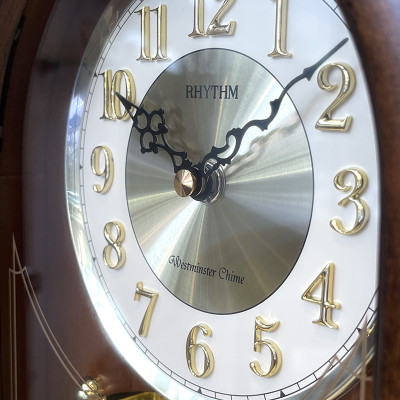 Đồng hồ Để bàn Rhythm CRH240NR06 Kt 22.6 x 31.7 x 12.4cm, Vỏ gỗ. Dùng Pin.