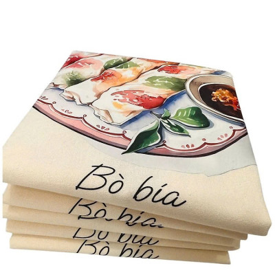 Túi Vải Canvas Bánh Tráng Trộn 20x22cm