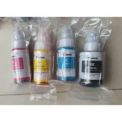 Bộ mực GI 790 máy in Canon G2010  combo 4 màu đen, xanh, đỏ, vàng