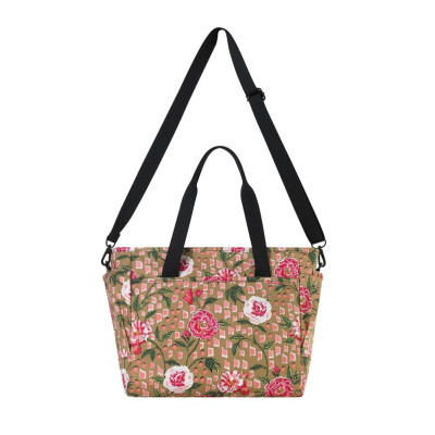 Cath Kidston - Túi đi làm/ du lịch/The Little Tripper - Tea Rose - Camel -1041095