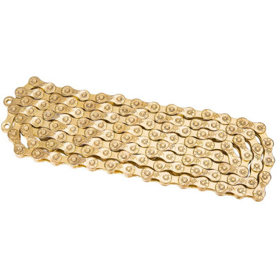 Dây xích xe đạp ZTTO thiết kế ghim hình nấm,Lớp phủ Titanium Nitride trên dây chuyền Vàng làm giảm sự ăn mòn và giảm ma sát.tốc độ 9