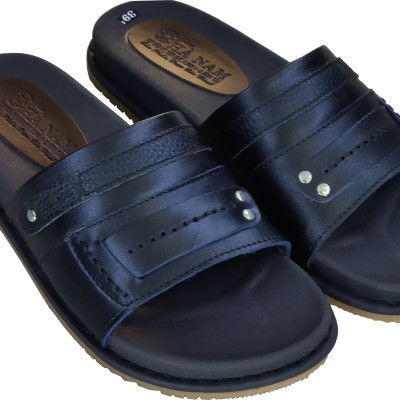 Dép Nam Quai Ngang Da Bò Thật HÀ NAM Cao Cấp DN271