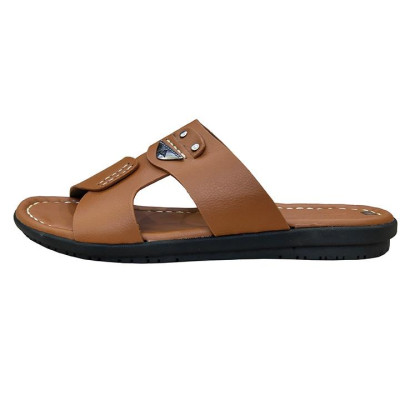 Dép Nam Quai Ngang Da Bò Thật TiTi ĐÔ Cao Cấp DA2075d